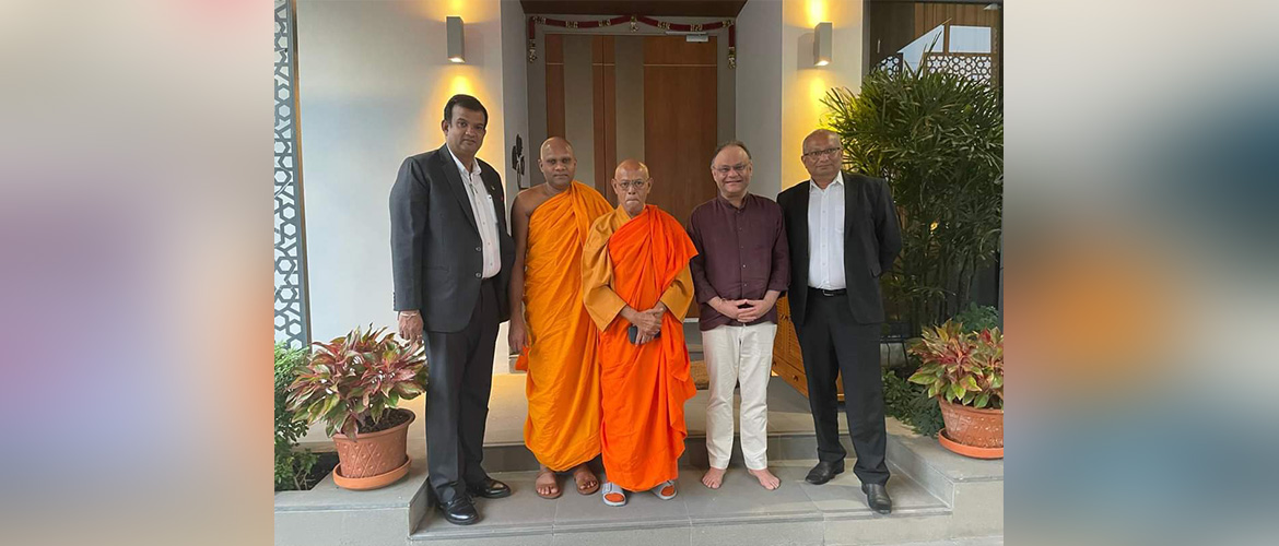 Ambassador Nagesh Singh welcomed monks from ChetiyaViharaSanchi&Mahabodhi Society of Sri Lanka, led by Ven. BanagalaUpatissaMahathero, President of Mahabodhi Society & former President International Buddhist Confederation.