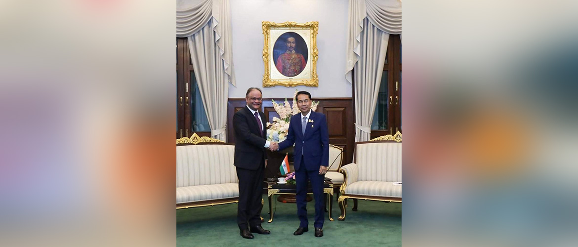  Ambassador Nagesh Singh had a fruitful meeting with H.E. SutinKlungsang, Minister of Defence of Thailand.