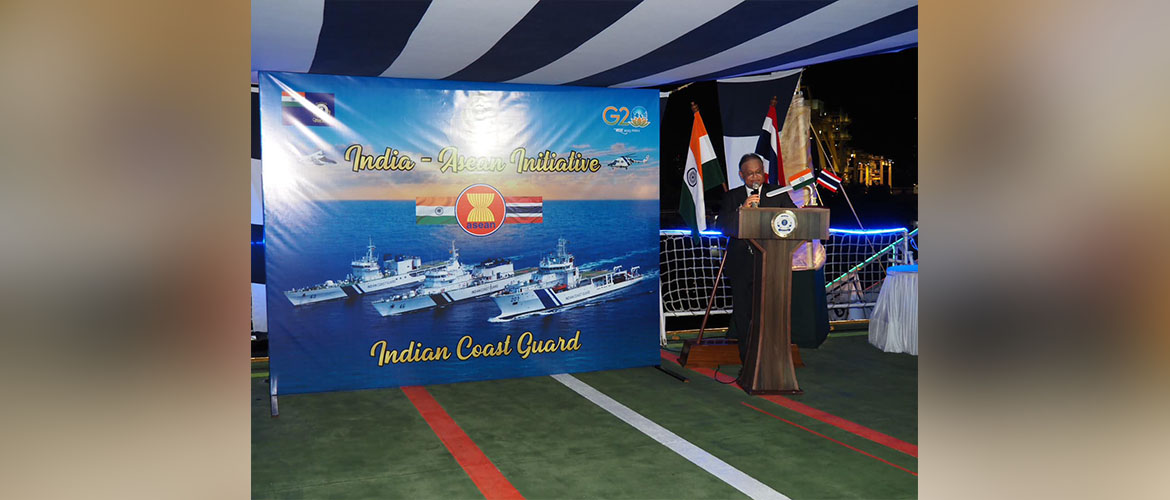  Ambassador Nagesh Singh hosts a Reception onboard the Indian Coast Guard ship Samudra Prahari 