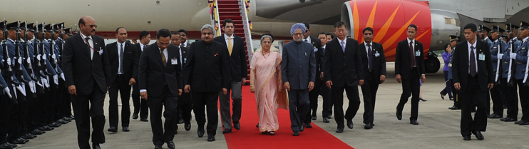  Arrival of Prime Minister Dr. Manmohan Singh at Don Muang Airport on May 30, 2013