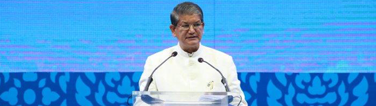  H. E. Mr. Harish Rawat, Minister of Water Resources of India delivering the country statement at the 2nd Asia-Pacific Water Summit (Chiang Mai - 20 May, 2013)