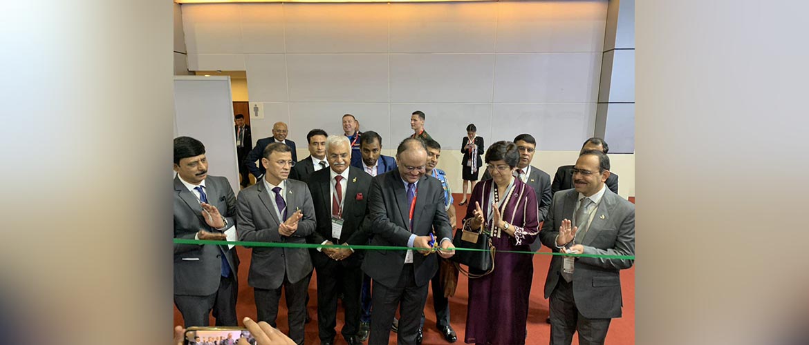  Ambassador Nagesh Singh inaugurates the India Pavillion at Defence and Security 2023