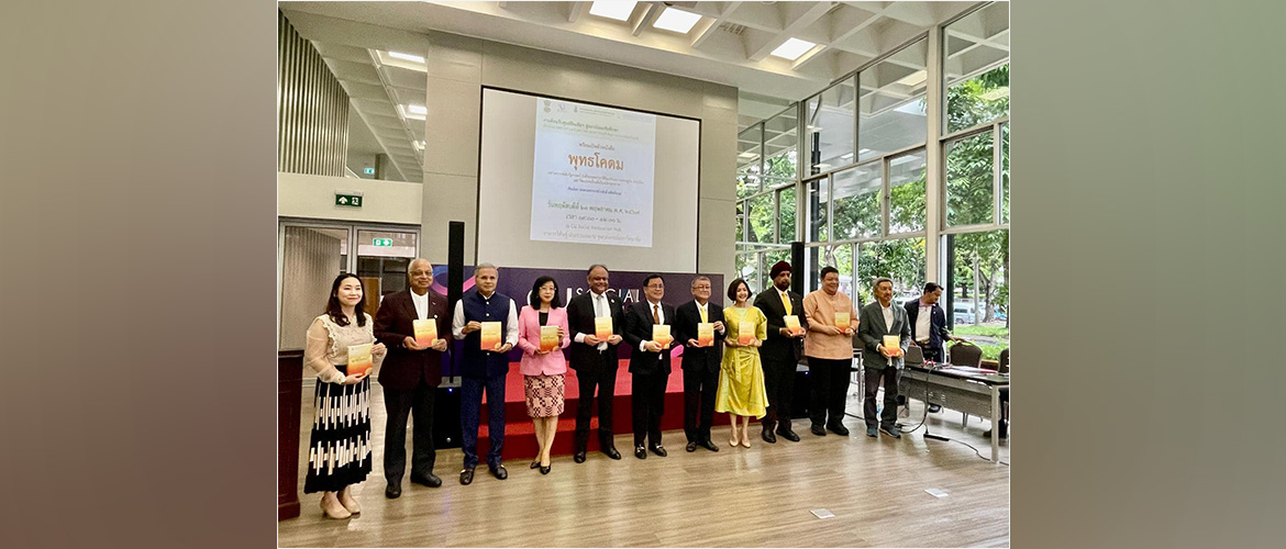  Ambassador Nagesh Singh presided over the Book Launch of “Gautama Buddha: A Political Analysis of the Life of Buddha” in the context of India’s economy, politics and culture during the Buddha Period organised at Chulalongkorn University.