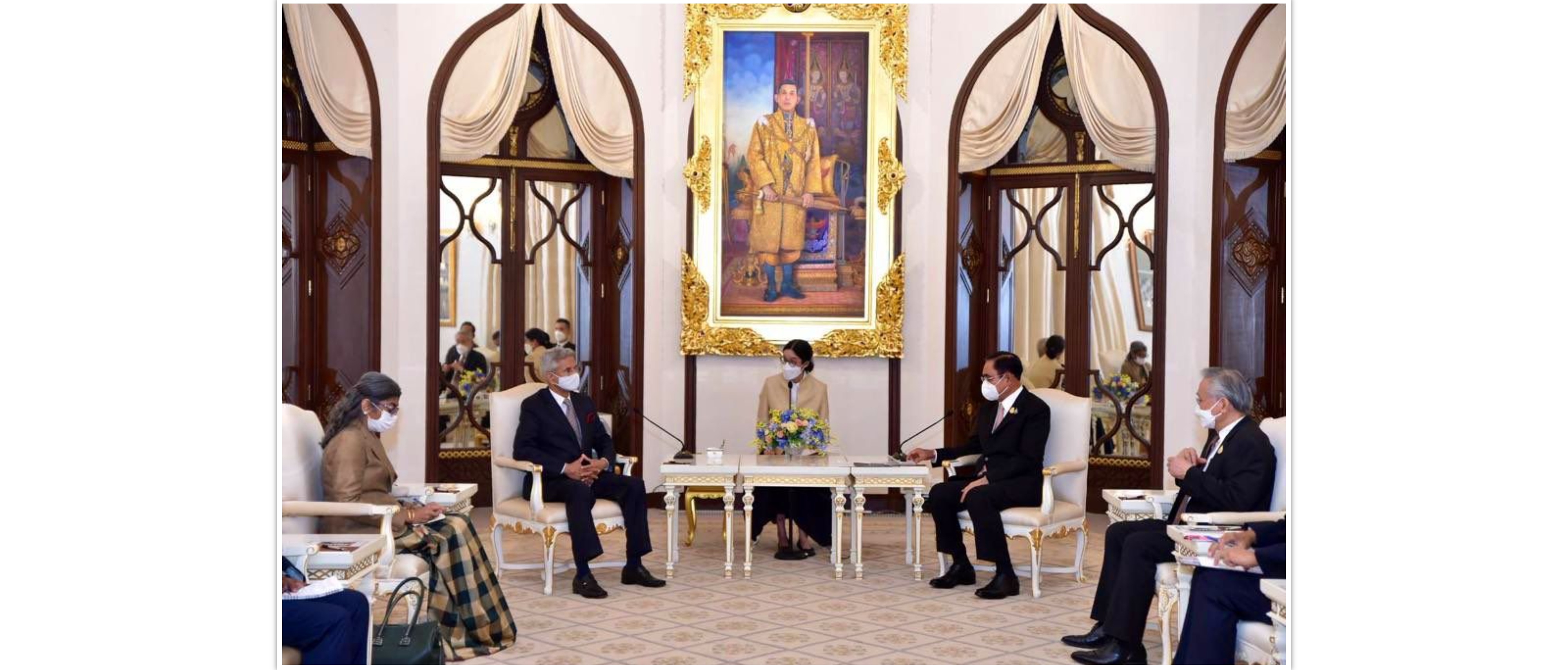  Dr. S. Jaishankar, Hon’ble External Affairs Minister of India paid a courtesy call on Gen. Prayut Chan-o-cha, Prime Minister of Thailand 
