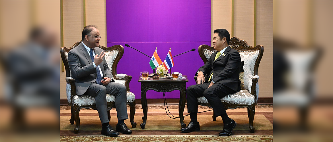  Ambassador Nagesh Singh called upon on H.E. Mr. Suriya Jungrungreangkit, Minister of Industry of Thailand.