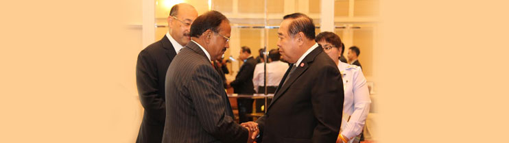  Sh. Ajit Doval, NSA India with Dy. Prime Minister & Defence Minister of Thailand HE Gen Prawit Wongsuwan on 1 April, 2015 in Bangkok