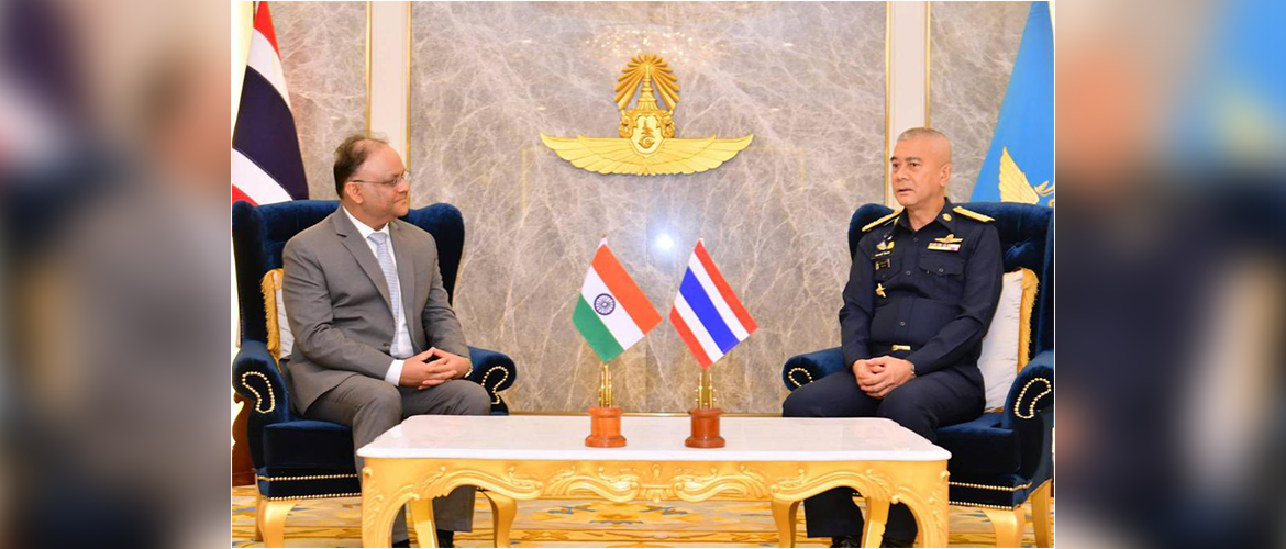  Ambassador Nagesh Singh called on Air Chief Marshal Alongkorn Vannarot, Commander-in-Chief, Royal Thai Air Force