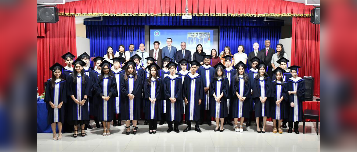  Ambassador Nagesh Singh interaction with the students of International Pioneer School at the Year 13 Graduation Ceremony 