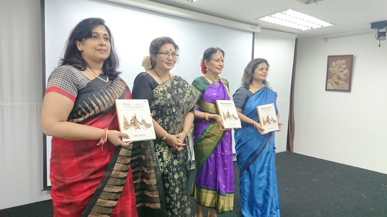  Book release “Ramayana footprints” written by Mrs. Anita Bose at SVCC