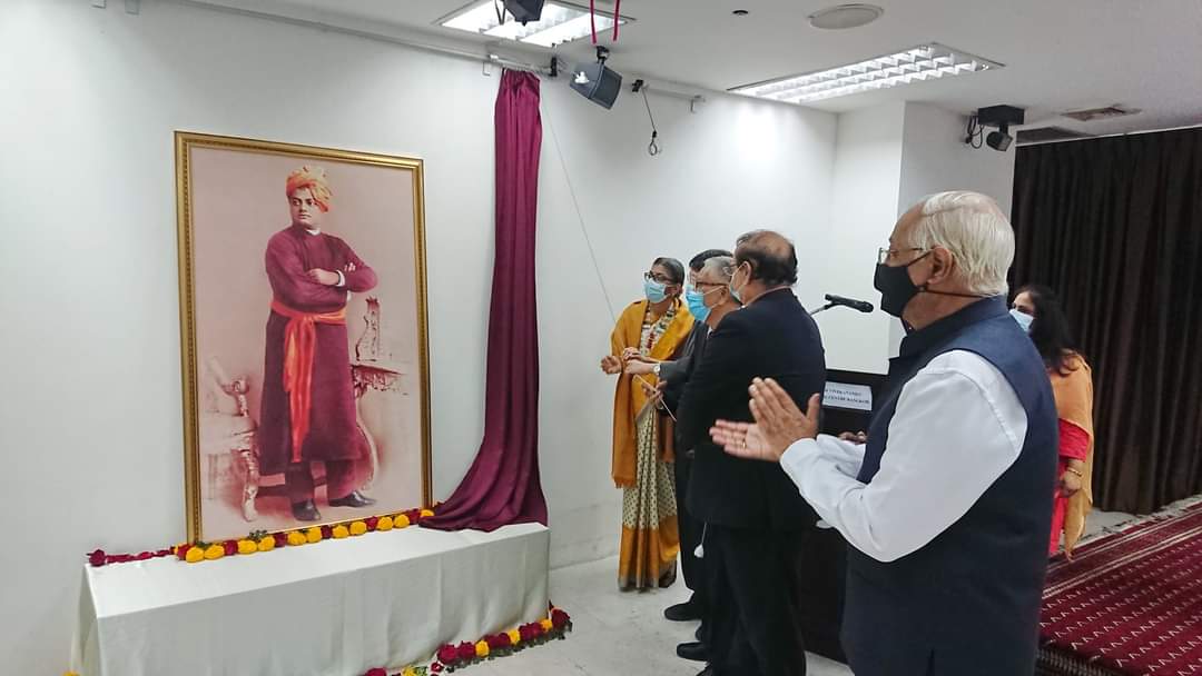  SVCC held a portrait unveiling ceremony of Swami Vivekananda at SVCC