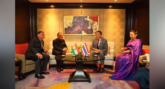   On the occasion of the 75th Anniversary of the Republic Day of India,a Reception hosted by the Embassy  at Shangri-La Hotel in the evening of 26 January 2024.Several dignitaries, many senior government officials of the Government of the Kingdom of Thailand, members of the diplomatic corps,media, representatives of the Indian community and a wide cross-section of the Thai society attended the reception. SVCC organized recital of Ramayana in fusion style by 9 members group led by Mr Ekkalak nu-Ngoen, ICCR scholar.