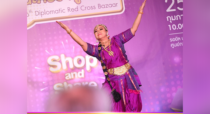  Kuchipudi Dance performance by Ms. SArinya Emradee, Thai Kuchipudi Artist at 56th Diplomatic Bazar in Bangkok
