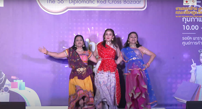  Bollywood Dance performance by Ms. Shreya & group at 56th Diplomatic Bazar in Bangkok